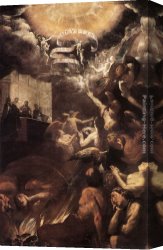 St Gregory Delivers The Soul of a Monk Canvas Paintings - St Gregory Delivers the Soul of a Monk by Giovanni Battista Crespi