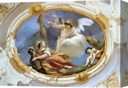 Battista Canvas Paintings - Hagar in the Wilderness by Giovanni Battista Tiepolo