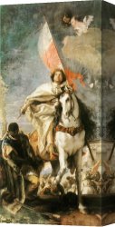 Battista Canvas Paintings - St James the Greater Conquering the Moors by Giovanni Battista Tiepolo