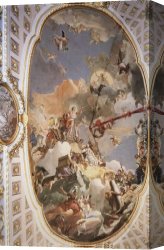 Battista Canvas Paintings - The Apotheosis of the Spanish Monarchy by Giovanni Battista Tiepolo
