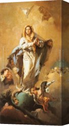 Battista Canvas Paintings - The Immaculate Conception by Giovanni Battista Tiepolo