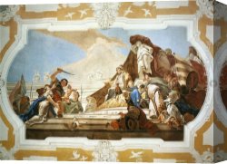 Judgment Canvas Paintings - The Judgment of Solomon by Giovanni Battista Tiepolo