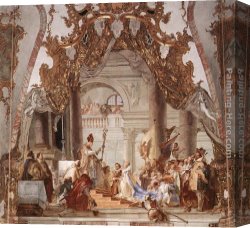 Battista Canvas Paintings - The Marriage of the Emperor Frederick Barbarossa to Beatrice of Burgundy by Giovanni Battista Tiepolo