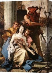 The Martyrdom of St Margaret Canvas Paintings - The Martyrdom of St Agatha by Giovanni Battista Tiepolo