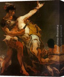 The Martyrdom of St Margaret Canvas Paintings - The Martyrdom of St. Bartholomew by Giovanni Battista Tiepolo