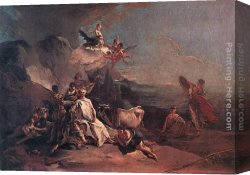 Battista Canvas Paintings - The Rape of Europa by Giovanni Battista Tiepolo