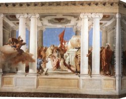 Sacrifice Canvas Paintings - The Sacrifice of Iphigenia by Giovanni Battista Tiepolo