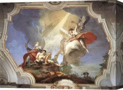 Sacrifice Canvas Paintings - The Sacrifice of Isaac by Giovanni Battista Tiepolo