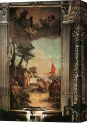 Sacrifice Canvas Paintings - The Sacrifice of Melchizedek by Giovanni Battista Tiepolo