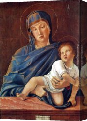 Madonna Canvas Paintings - Madonna and Child by Giovanni Bellini