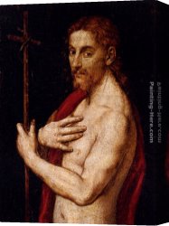 Baptist Canvas Paintings - Saint John The Baptist by Giovanni Francesco Caroto