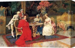 The Chess Game Painting  Giulio Campi Oil Paintings