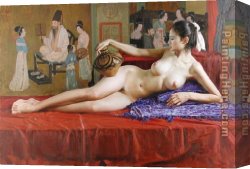 Scene Canvas Paintings - Eternal Scenes by Guan zeju