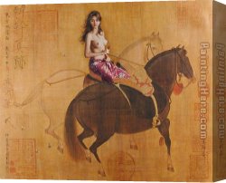 Zeju Canvas Paintings - gzj23 by Guan zeju