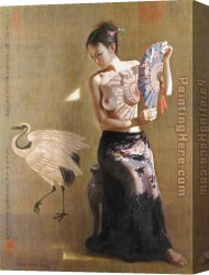 Zeju Canvas Paintings - gzj24 by Guan zeju