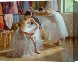 Zeju Canvas Paintings - Morning sunshine by Guan zeju