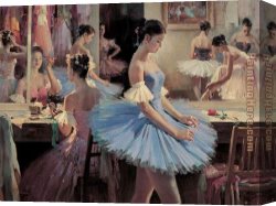 Zeju Canvas Paintings - Preparing I by Guan zeju