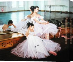 Hard Times Canvas Paintings - rest time by Guan zeju