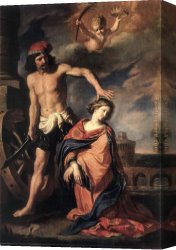 The Martyrdom of St Margaret Canvas Paintings - Martyrdom of St Catherine by Guercino