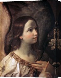 Angel Canvas Paintings - Angel of the Annunciation by Guido Reni