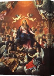 Virgin of The Rocks Canvas Paintings - The Coronation of the Virgin by Guido Reni