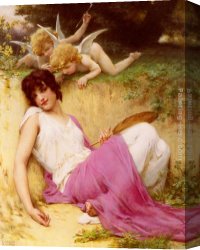 Innocence Canvas Paintings - L'Innocence by Guillaume Seignac