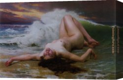 Wave Canvas Paintings - The Wave by Guillaume Seignac