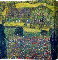 Nearing Camp on The Upper Colorado River Canvas Paintings - Country House on Attersee Lake, Upper Austria by Gustav Klimt