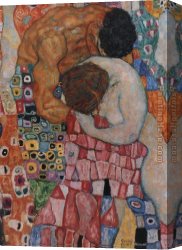 The Voyage of Life Manhood Canvas Paintings - Death and Life by Gustav Klimt