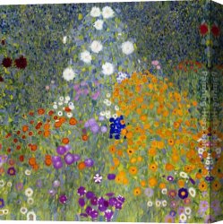 Golding Constable's Flower Garden Canvas Paintings - Flower Garden, 1905-07 by Gustav Klimt