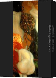 Goldfish Canvas Paintings - Goldfish by Gustav Klimt