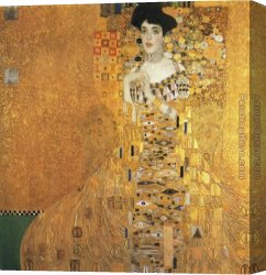 Self Portrait in Green Bugatti Canvas Paintings - Portrait of Adele Bloch-Bauer I by Gustav Klimt