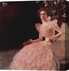 Ronner-knip Canvas Paintings - Portrait of Sonja Knips by Gustav Klimt