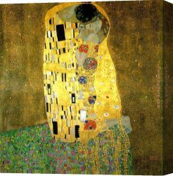 The Kiss Canvas Paintings - The Kiss by Gustav Klimt