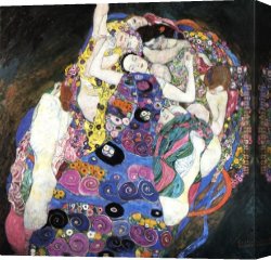 Virgin of The Rocks Canvas Paintings - The Virgin by Gustav Klimt