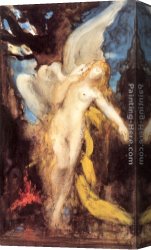 Leda Atomica Canvas Paintings - Leda by Gustave Moreau
