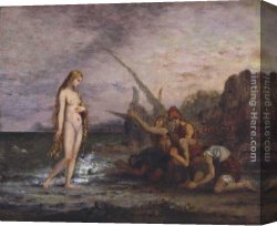 Venus Verticordia Canvas Paintings - The Birth of Venus by Gustave Moreau