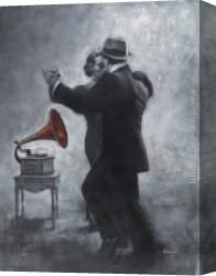 Hard Times Canvas Paintings - A Step In Time by Hamish Blakely