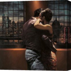 Twilight Canvas Paintings - Twilight Over London by Hamish Blakely