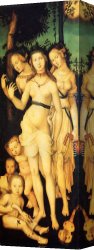 Graces Canvas Paintings - Harmony Of The Three Graces by Hans Baldung