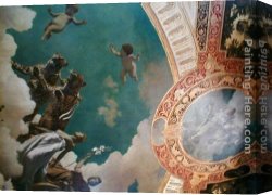 Ceiling Decoration Canvas Paintings - Hermesvilla ceiling paintings by Hans Makart
