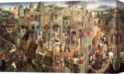 Passion Canvas Paintings - Scenes from the Passion of Christ by Hans Memling