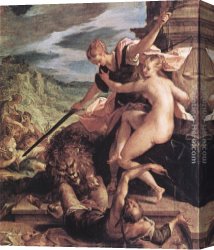 Allegory Canvas Paintings - Allegory by Hans von Aachen