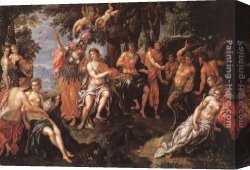 Hendrick Canvas Paintings - The Punishment of Midas by Hendrick De Clerck