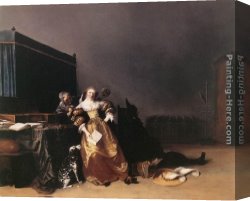 Pots Canvas Paintings - Vanity by Hendrick Gerritsz Pot