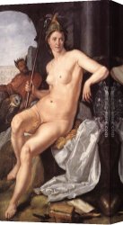Hendrick Canvas Paintings - Minerva by Hendrick Goltzius