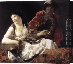 Hendrick Canvas Paintings - The Concert by Hendrick Terbrugghen