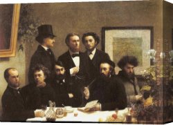 A Corner of The Apartment Canvas Paintings - Corner of the Table by Henri Fantin-Latour