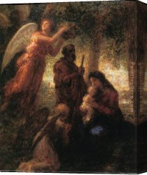 Baptism of Christ Canvas Paintings - The Birth of Christ by Henri Fantin-Latour