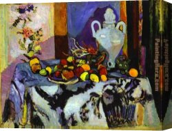 Matisse Canvas Paintings - Blue Still Life by Henri Matisse